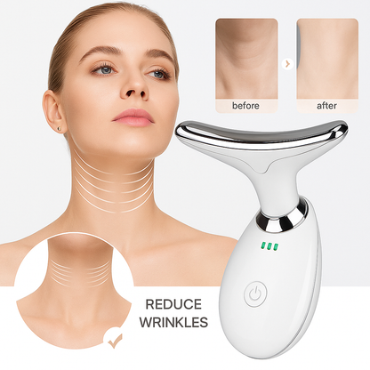 LED Neck Face Beauty Device Facial Massager