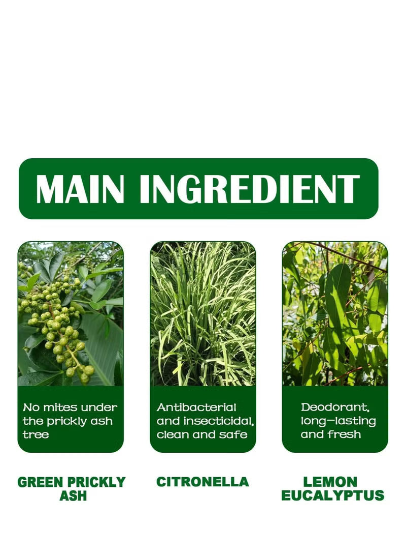 Green Prickly Ash Herbal Mites Removal Spray 100ml