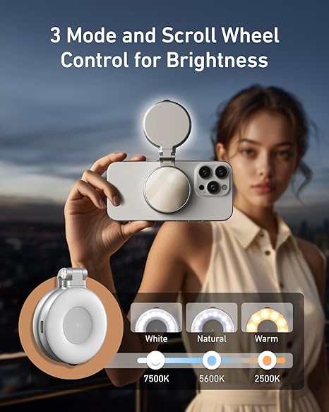 TELESIN - Magnetic Selfie Ring Light
